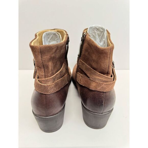 Dansko Boots Size 7 Cagney Brown Burnished Suede Ankle‎ Distressed Booties NEW - Picture 5 of 9